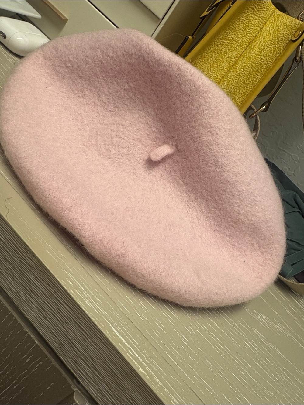 Womens Pink Wool Beret - Classic French Style